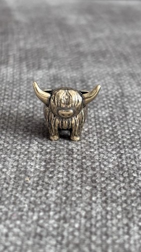 Brand new brass highland cow - brass,
