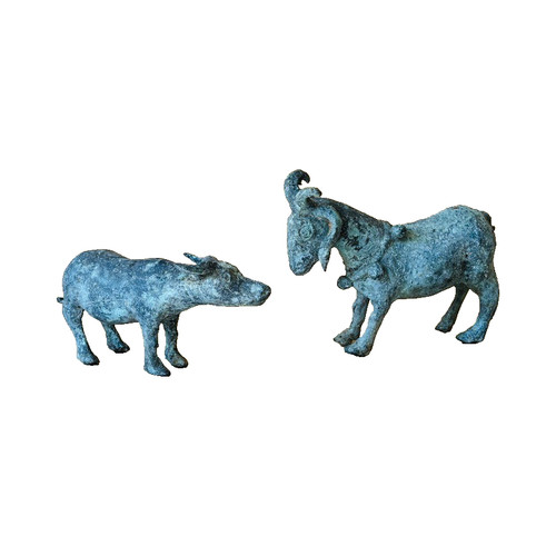 Water goat metal garden - ox, &