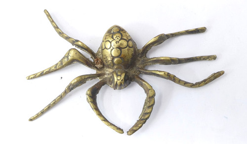 Brass spider ornament - spider,