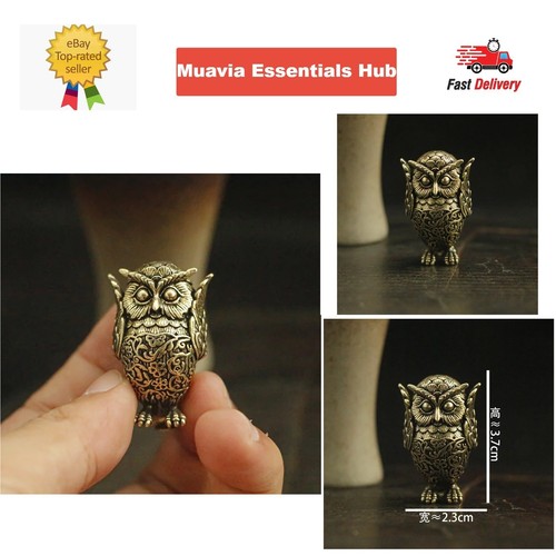 Brass owl figure collectible - figure,