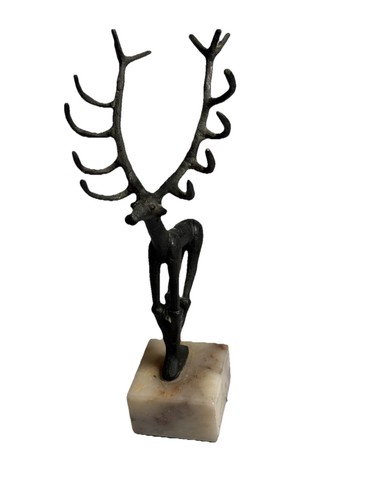 Vintage stag deer - stag, sculpture
