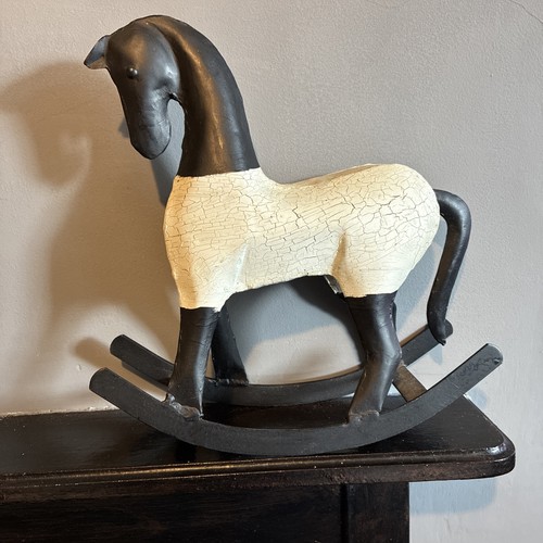 Metal rocking horse figure - rocking,