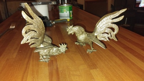 Pair vintage silver metal - pair,